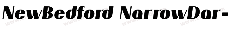 NewBedford NarrowDar字体转换